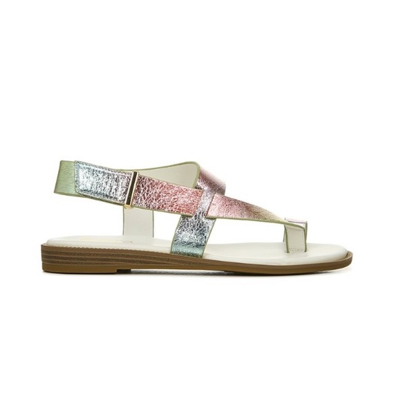 NWT Franco Sarto Pink Gensi Leather Sandals Womens Size 6.5 - Picture 2 of 6